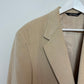 Vintage 90s John Alexander Corduroy Blazer Sport Coat Tan Beige 3 Button 46