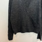 Madewell Donegal Wrap Front Pullover Sweater in Coziest Yarn Charcoal Gray Large