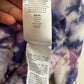 Mother The Square Sweatshirt Purple Tie Dye Rainbow Crewneck Pullover Cotton XS