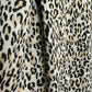 Tyler Boe Kim Knit Dress Leopard Cheetah Print Animal 3/4 Sleeve Mini Brown Beige XS