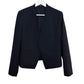 Theory Lanai Open Blazer Sevona Stretch Wool Dark Navy Blue 12