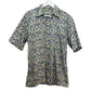 Vintage 90s Burma Bibas Patterned Shirt Short Sleeve  Button Down Boating Print Medium