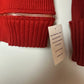 New with Tags For Love and Lemons Annie Zipper Sweater Ribbed Knit Small
