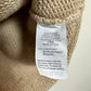 J. Crew Mercantile Roll Neck Sweater Chunky Knit Beige Tan Cotton