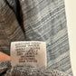 Flax 100% linen Top Striped Gray Long Sleeve Small Petite