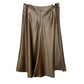 Vintage Talbots Pure Silk Skirt A Line Brown Beige Tan Circle 4 Petite