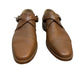 Michael Kors Collection Robbie Leather Monk Strap Oxford Shoes Brown Leather 38