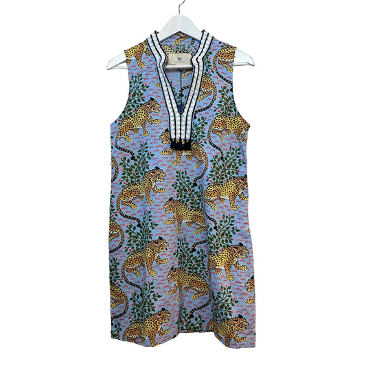 NWT Printfresh Dress Ocean View Shift Bagheera Cotton Linen Animal Small