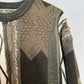 Vintage 90s Le Tigre Sweater Coogi Style Neutral Geometric Acrylic Crewneck Large