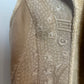 Dana Buchman Faux Suede Vest Tan Embroidered Shearling 8