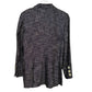 Vintage Elizabeth Wesley Blazer Boy Friend Black Patterned Single Button 8