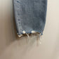 Agolde Merrel Jeans Mid Rise Straight Slim Raw Edge Hem 30