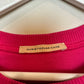 Christopher Kane Molecules Sweatshirt Hot Pink Black Leather Pullover Crewneck Medium