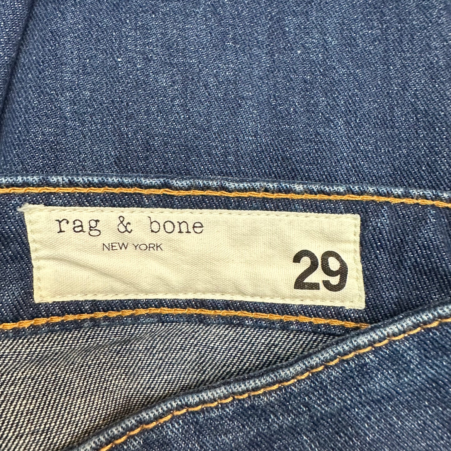 Rag and Bone DRE Low Rise Slim Boyfriend Jeans Denim Dark Wash Stowe 29