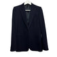 Theory Blazer Navy Blue Wool Blend Two Button Suit Coat Tailored 6