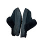 Ugg Disquette Slippers Platform Slip On Sheepskin Suede Black 8