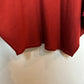 Vintage 80s Pashoot Asymmetrical Hem Skirt Pull On Knit Midi Rust Orange Medium