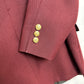 Vintage Stafford Blazer Sport Coat Maroon Burgundy Red 42S