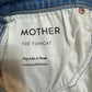 Mother The Tomcat Jeans Denim Play Like a Pirate High Rise Straight Button Fly 26
