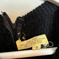 Vintage 70s Knit Maxi Dress High Neck Halter Crochet Wool Blend