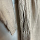 LJC Designs 100% Linen Jac Shirt Dress Midi Maxi Long Sleeves Beige XS