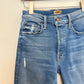 Mother The Tomcat Jeans Denim Play Like a Pirate High Rise Straight Button Fly 26