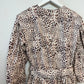 Sea New York Calla Belted Tunic Dress Mini Cheetah Leopard Long Sleeve Brown 4