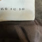 Akris Punto Suede Leather Skirt A Line Switzerland Brown Grey Slits 10