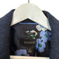 Talbots Aberdeen Blazer Jacket Navy Blue Wool Blend Gold Buttons 12