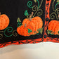 Halloween Pumpkin Sweater Vest Studio Treat Embroidered Black Orange Medium