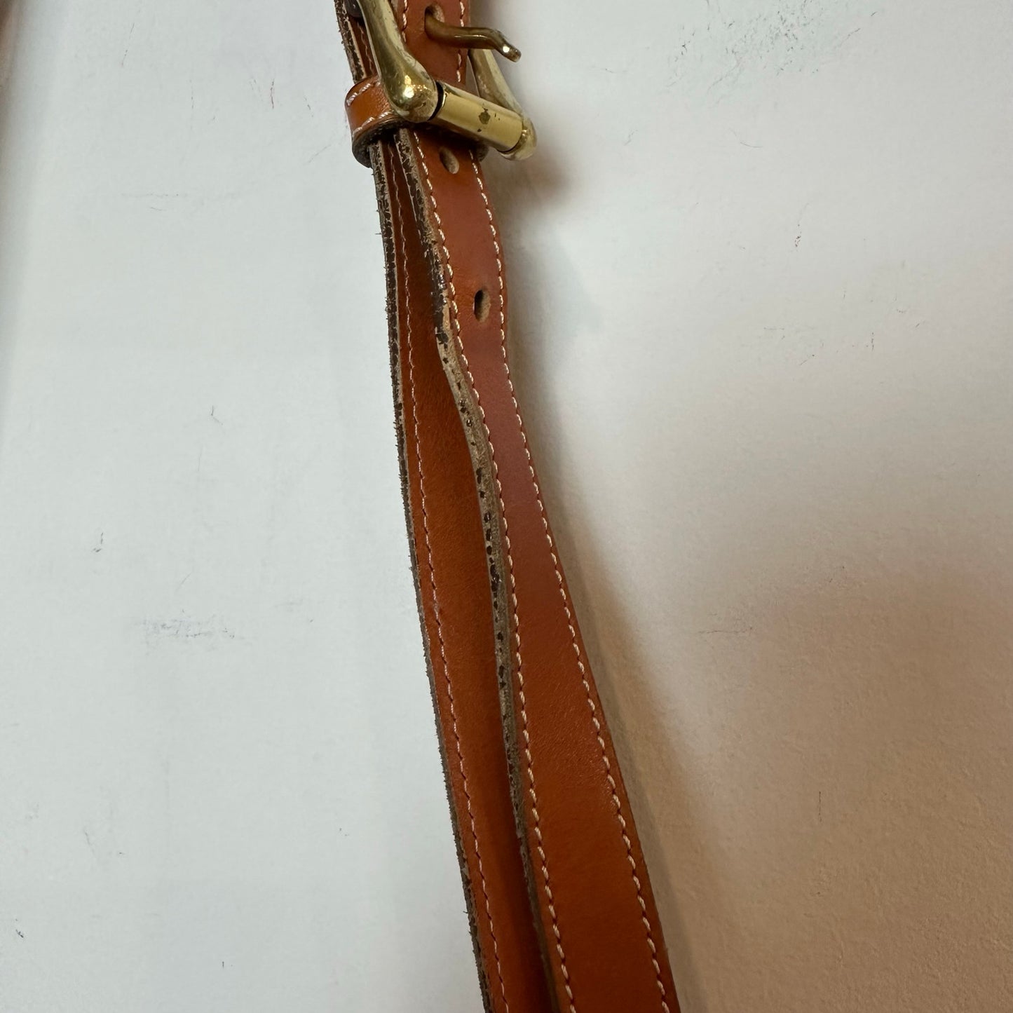 Vintage Dooney and Bourke Horseshoe Bag Crossbody Green All Weather Leather