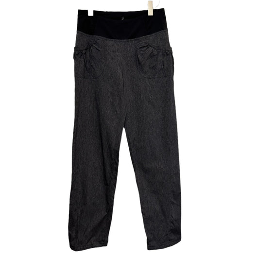 Prana Summit Pants Active Performance Charcoal Heather Mid Rise Straight Medium