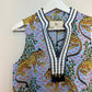 NWT Printfresh Dress Ocean View Shift Bagheera Cotton Linen Animal Small