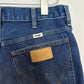 Wrangler High Rise Festival Short Denim Jean Button Fly Dark Wash Cut Off 32