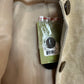 New with Tags Vintage Marshall Field's Suede Leather Jacket Beige Taupe Button Down 14