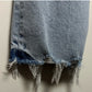 Pistola Lennon High Rise Boot Jean Raw Hem Light Wash Distressed Cropped 26