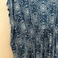 J. McLaughlin Sora Tunic Cover Up Caftan Blue Pattern Blouse XS/S