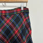 Vintage 70s Sirotto Sport Plaid Maxi Skirt Red, Black, Green Blue 12