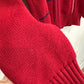 Vintage Oscar De La Renta Crewneck Sweater Chunky Knit Grandpa Cotton Medium