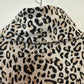 Tyler Boe Kim Knit Dress Leopard Cheetah Print Animal 3/4 Sleeve Mini Brown Beige XS