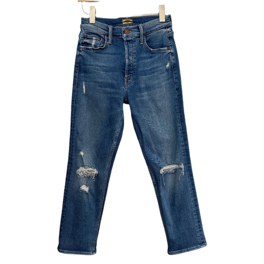 Mother The Tomcat Jeans Denim Play Like a Pirate High Rise Straight Button Fly 26