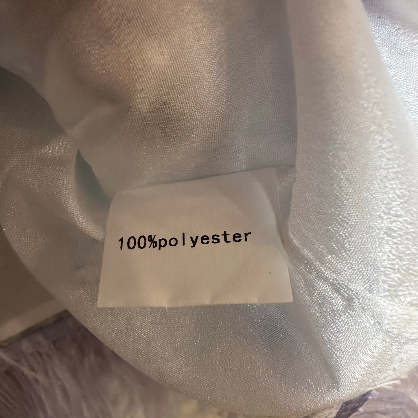 Queen of Sparkles Floral Sequin Feather Tank Purple Top Flower Glitter Medium