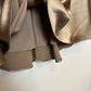 Vintage Talbots Pure Silk Skirt A Line Brown Beige Tan Circle 4 Petite