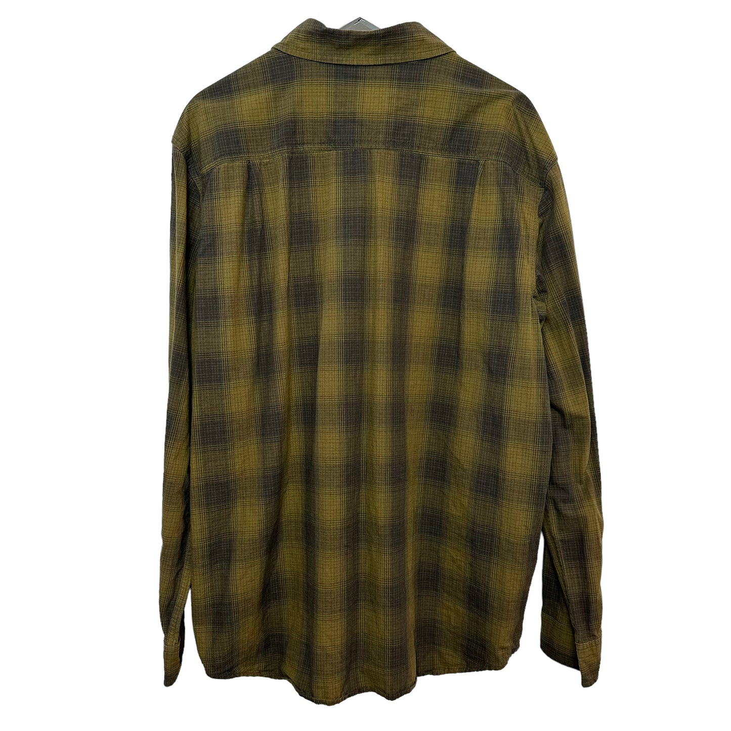 Carhartt Relaxed Fit Green Plaid Long Sleeve Button Down Shirt Large
