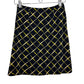 Vintage 90s Banana Republic Mini Skirt Black Patterned Checkered Rayon 4