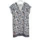 Madewell Silk Flora Paisley Popover Dress Block Print Pink Blue Small