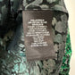 Alice + Olivia Clarice Illusion Yoke Blouse Green Black High Neck Floral Small