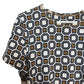 Tory Burch Louis T-Shirt Short Sleeve Geometric Pattern Octagon Cotton Medium