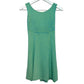 Vintage 90s Blondie and Me Lime Green and Blue Gingham Mini Dress Tie Back XS