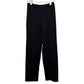 Eileen Fisher Black Wool Knit Slim Pants Pull On High Rise Straight Leg Trouser XS